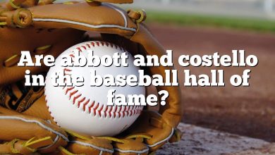 Are abbott and costello in the baseball hall of fame?