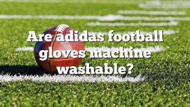 Are adidas football gloves machine washable?
