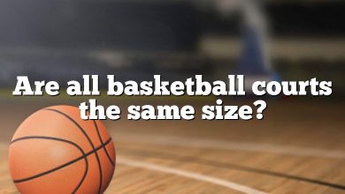 Are all basketball courts the same size?