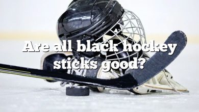 Are all black hockey sticks good?