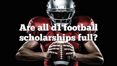 Are all d1 football scholarships full?