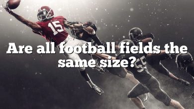 Are all football fields the same size?