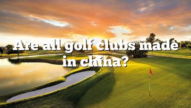 Are all golf clubs made in china?