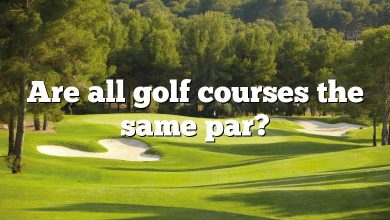 Are all golf courses the same par?