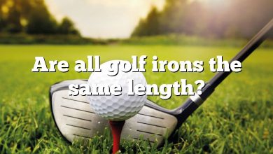 Are all golf irons the same length?