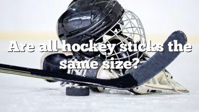 Are all hockey sticks the same size?