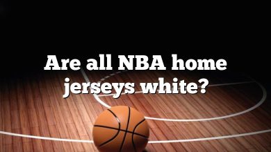 Are all NBA home jerseys white?