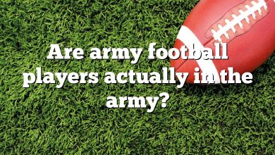 Are army football players actually in the army?