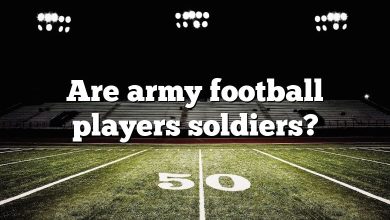 Are army football players soldiers?