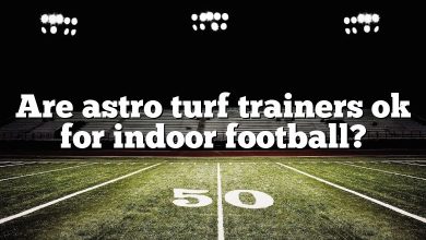 Are astro turf trainers ok for indoor football?