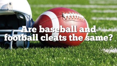 Are baseball and football cleats the same?