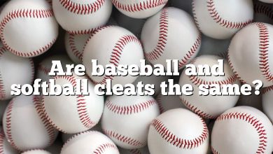 Are baseball and softball cleats the same?