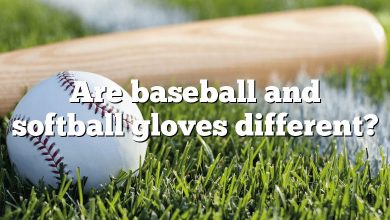 Are baseball and softball gloves different?