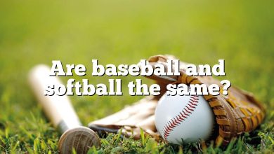 Are baseball and softball the same?