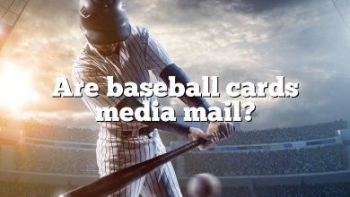 Are baseball cards media mail?