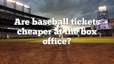 Are baseball tickets cheaper at the box office?