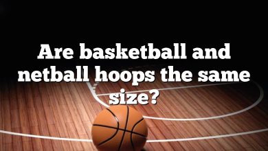 Are basketball and netball hoops the same size?