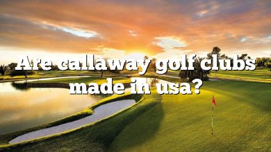 Are callaway golf clubs made in usa?