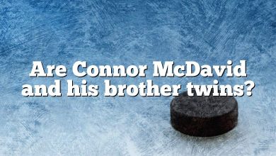 Are Connor McDavid and his brother twins?