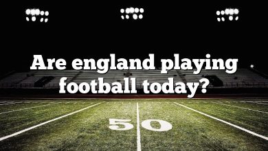 Are england playing football today?
