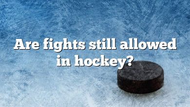 Are fights still allowed in hockey?