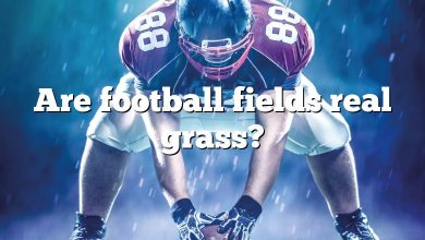 Are football fields real grass?