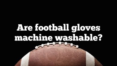 Are football gloves machine washable?