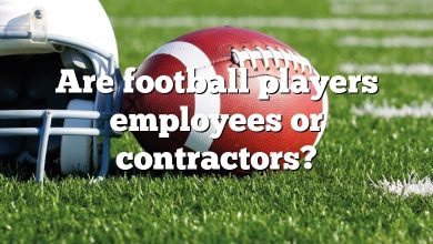 Are football players employees or contractors?