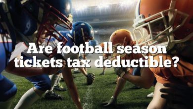 Are football season tickets tax deductible?