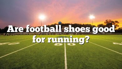 Are football shoes good for running?