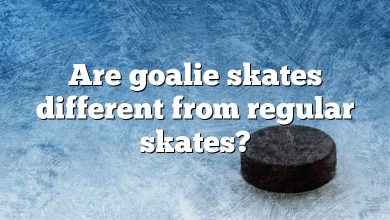 Are goalie skates different from regular skates?
