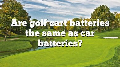 Are golf cart batteries the same as car batteries?