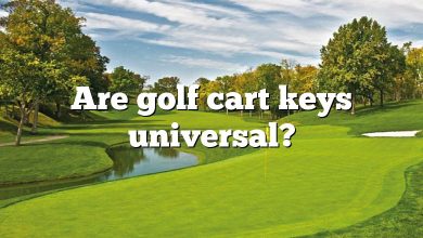 Are golf cart keys universal?