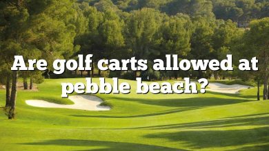 Are golf carts allowed at pebble beach?