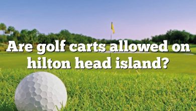 Are golf carts allowed on hilton head island?