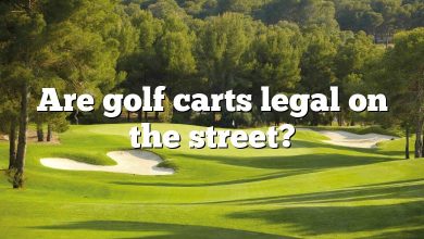 Are golf carts legal on the street?