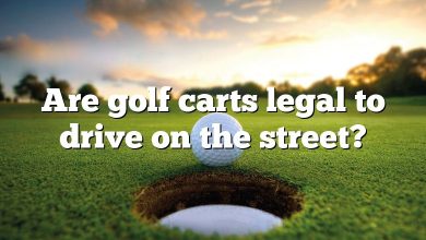 Are golf carts legal to drive on the street?