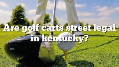 Are golf carts street legal in kentucky?