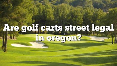 Are golf carts street legal in oregon?