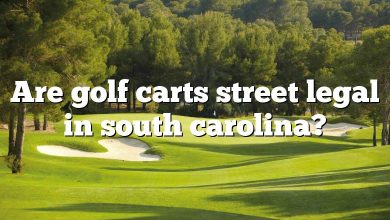 Are golf carts street legal in south carolina?