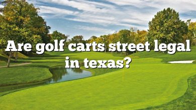 Are golf carts street legal in texas?