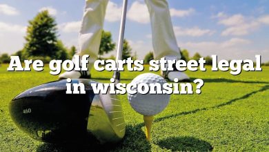 Are golf carts street legal in wisconsin?