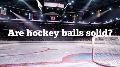 Are hockey balls solid?