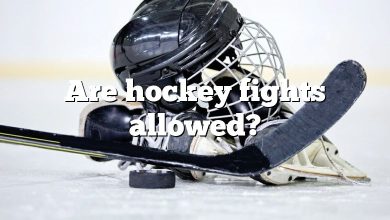 Are hockey fights allowed?