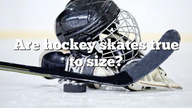 Are hockey skates true to size?