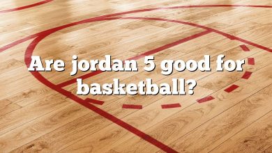 Are jordan 5 good for basketball?