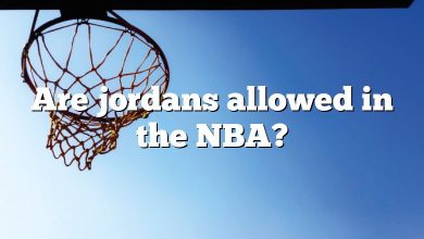 Are jordans allowed in the NBA?