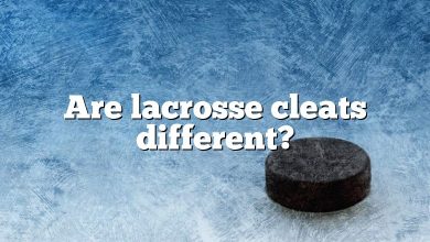 Are lacrosse cleats different?