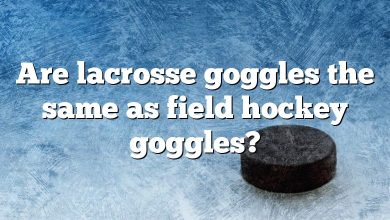 Are lacrosse goggles the same as field hockey goggles?