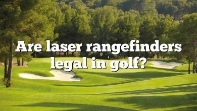 Are laser rangefinders legal in golf?